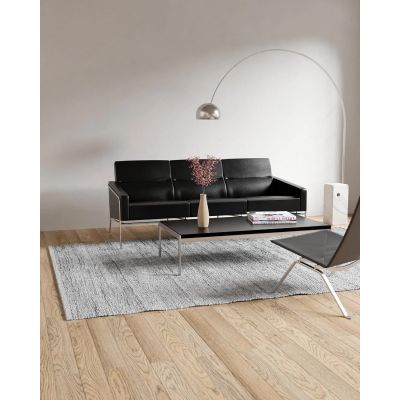 Leather rug lysegrå - fillerye