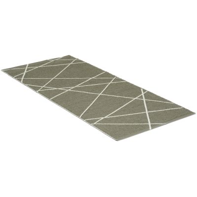 Line hvit/grå - plastteppe