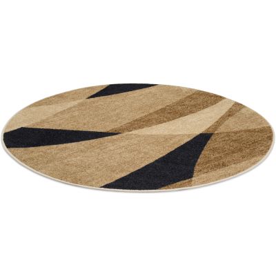 Paris bølger rund beige