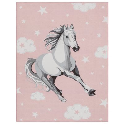 Play Hest rosa – barneteppe