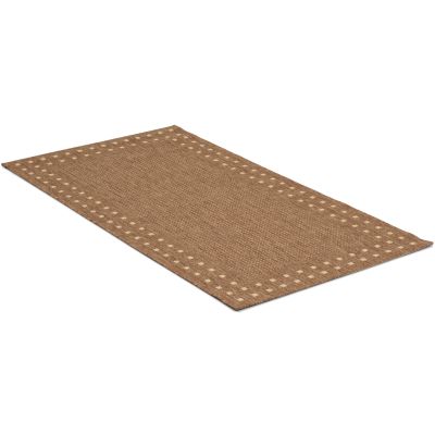 Rut brun - flatvevd teppe
