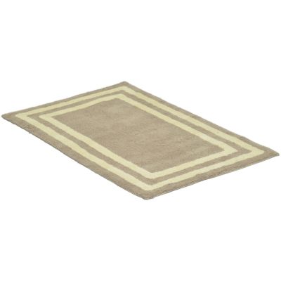 Firenze simply taupe/hvit - baderomsmatte