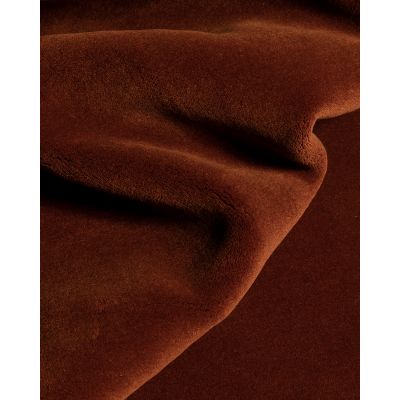 Skimmer terracotta – håndvevd ullteppe