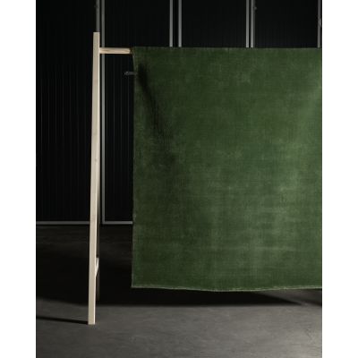 Skimmer green – håndvevd ullteppe