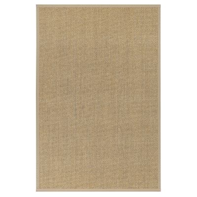 Tuna beige – båndkantet sisalteppe