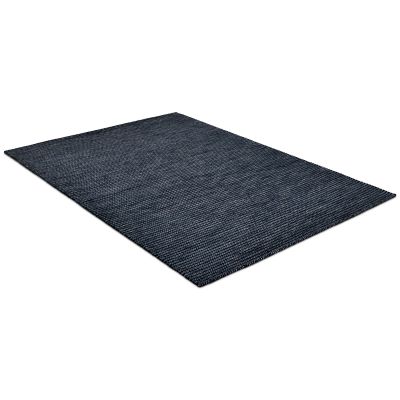 Pilas aqua/svart - håndvevd ullteppe