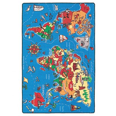 World Map - barneteppe